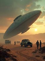 UFO in the desert
