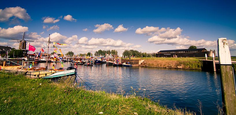 Fête dans le port de Wijk par Colin van der Bel