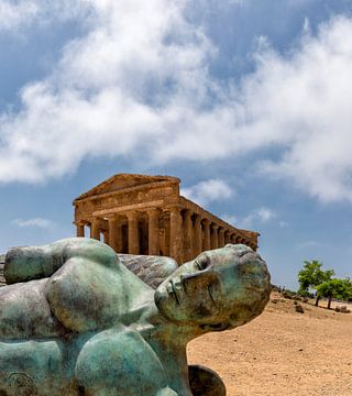 Tal der Tempel, Griechische Tempel und Ruïnen, Agrigento, Sizilien, Italien von Rene van der Meer