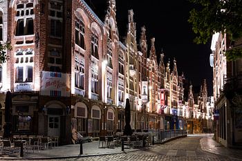 Ghent Baudelostraat on a beautiful night