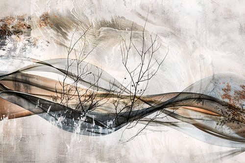 Abstracte lijnen en natuurdesign