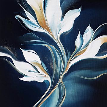 Dance of night blue flowers