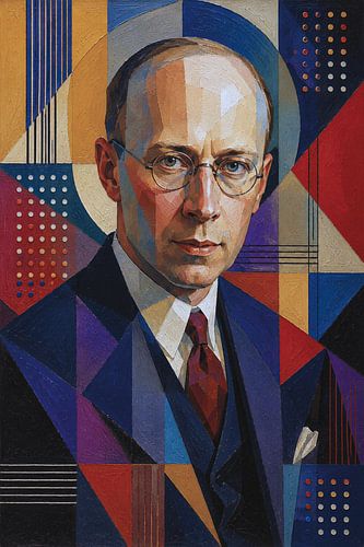 Sergej Prokofiev schilderij.