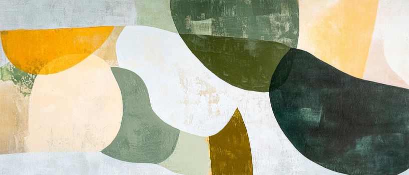 Abstract colour harmonies in natural tones by Poster Art Shop