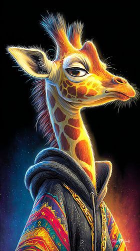 giraffe portret