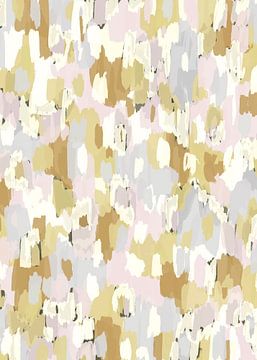 Abstract Scribbles | Olive Green Creme by Bohomadic Studio