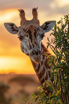 Giraffe von Poster Art Shop