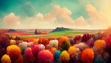 Bunte Herbstlandschaft. Teil 4 von Maarten Knops
