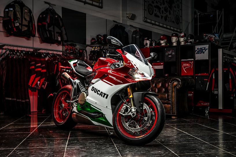 Plaque Métal Vintage Ducati Panigale 1299 R Final Edition - Décoration Murale