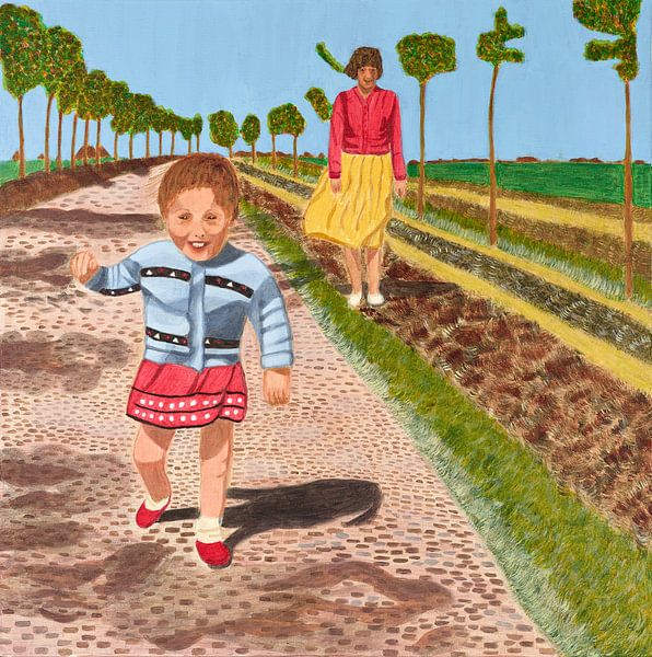 Learning to walk in the polder by Nelleke Bruno