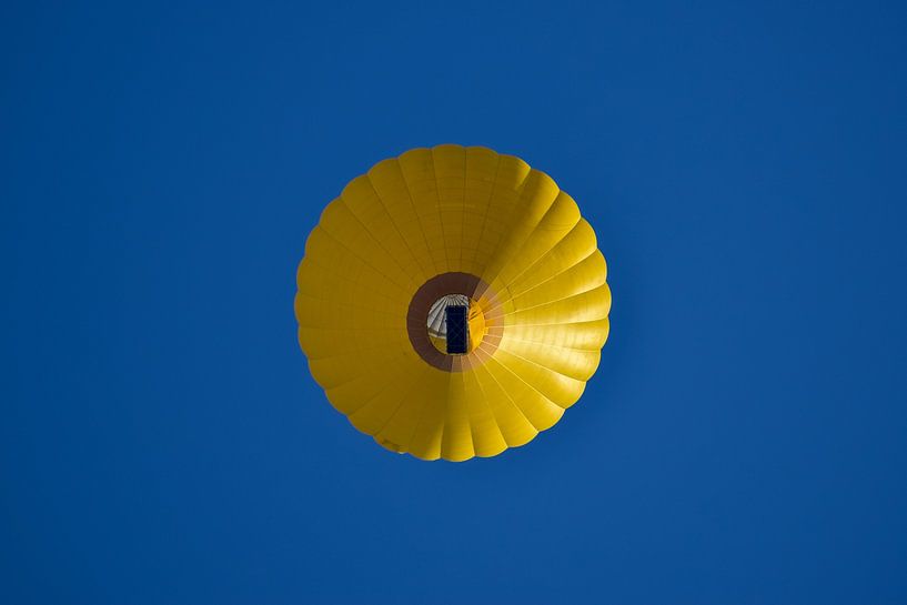Blue and yellow, the balloon from the frog's perspective by Christian Peters