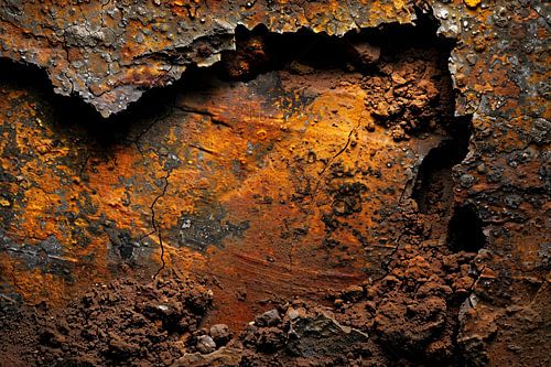 Roestige textuur met barsten en details