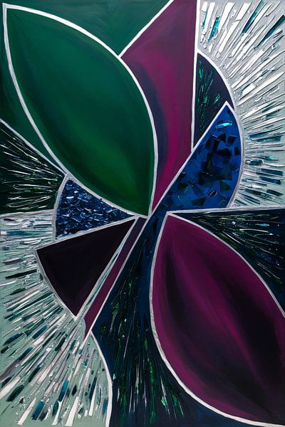 Colourful abstract geometric design by Art & Soul Creations