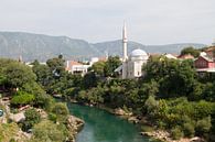 Overzicht op de moskee van Mostar van Sander Meijering thumbnail