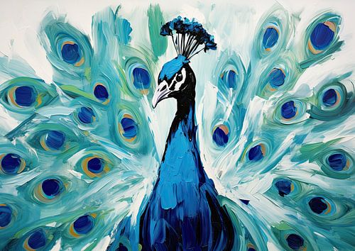 Peacock Colourful by Eye catching paintings