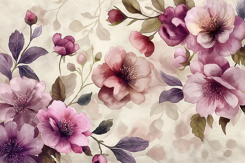 Bloemen design versiering van Egon Zitter