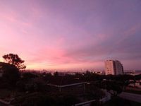 Roze-paarse lucht