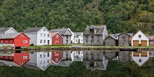 Alte Häuser in Lærdalsøyri