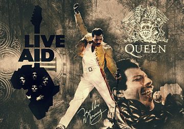 Freddie Mercury Queen van Bert Hooijer