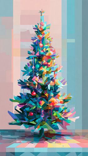 abstract christmas tree