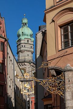 Innsbruck - Blick durch die Seilergasse zum Stadtturm