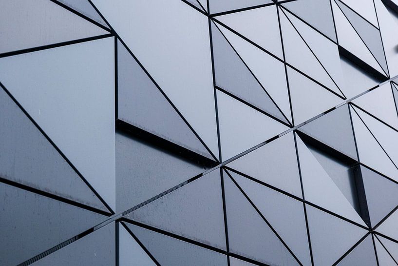 Abstract wall of the Maritime Museum in Rotterdam by Roland Vaandrager