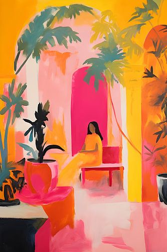 Rue colorée en Inde