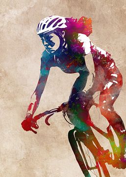 Cycling Bike sport art #cycling #sport #biking van JBJart Justyna Jaszke