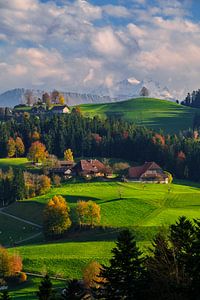 Herbst im Berner Oberland, Schweiz