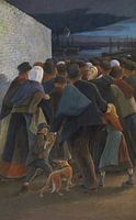 Eugène Laermans, Land movers - triptych on the left, 1896