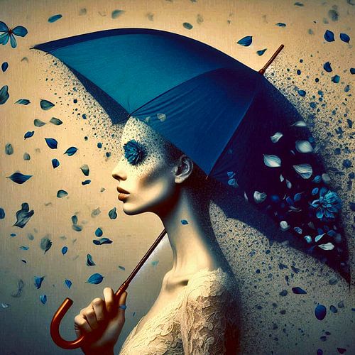 Es regnet blaue Hortensien.( 2 )