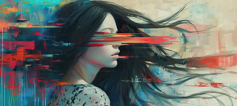 Fragmentation | Modern Portrait Art by Wonderful Art