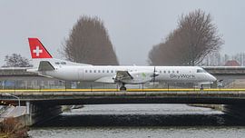 Passagierflugzeug Saab SF-2000 der SkyWork Airlines. von Jaap van den Berg