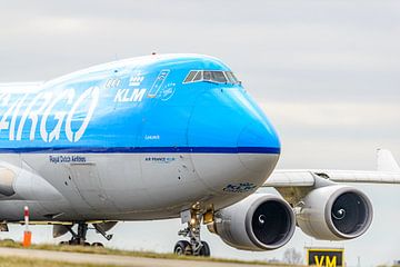 KLM Cargo Boeing 747-400ERF jumbojet.