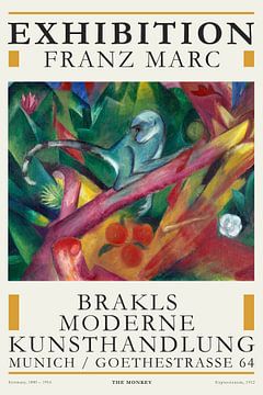 Franz Marc - Three Monkeys by Old Masters