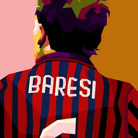 Legends football in Italy at Wpap Pop Art by miru arts