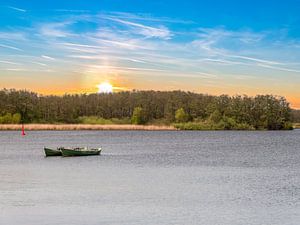 Zonsondergang bij de Müritz Mecklenburg Lake District van Animaflora PicsStock