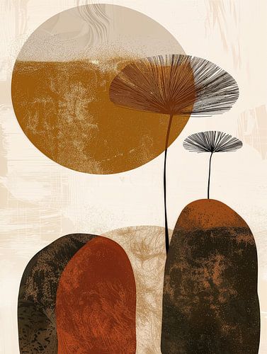 Japandi, modern en abstract