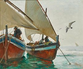 Anthony Thieme, Die Boote, Spanien von Atelier Liesjes