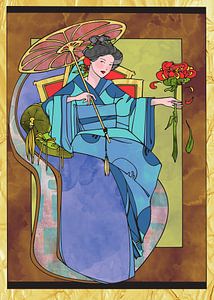Orientalische Frau 3 von Ariadna de Raadt-Goldberg