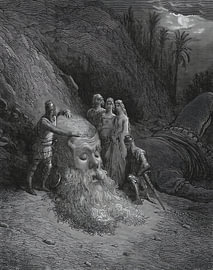 Pilger in der schattigen Schlucht von Vickie Cramer