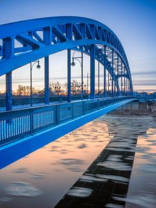 Magdeburg - Sternbrücke und Elbe mit Eisgang