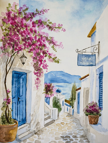 Aquarel part 351 van Tania Perneel