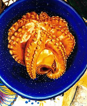 Still life / nature morte with octopus