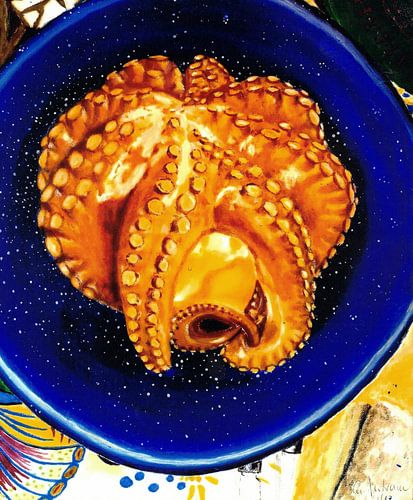 Stillleben / nature morte mit Octopus