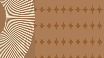 70s Retro boho kunst VI van Dina Dankers
