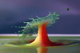 Gouttes d'eau en collision 1