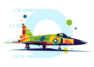 F-102 Delta Dagger in Pop Art by Lintang Wicaksono