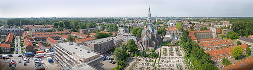 panorama dorpsgezicht Heemskerk