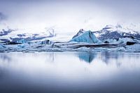 Glacier lake reflection